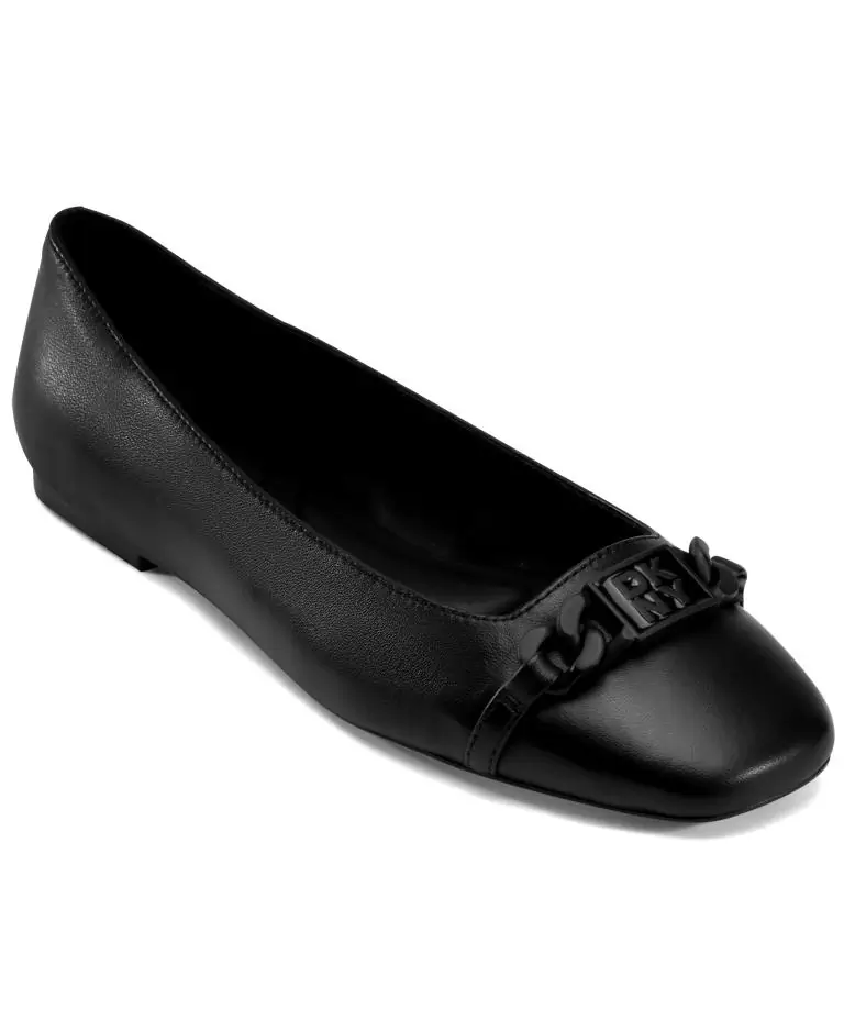 DAVILLA- BALLET FLAT-K1594112-BLACK-3／4 PROFILE VIEW